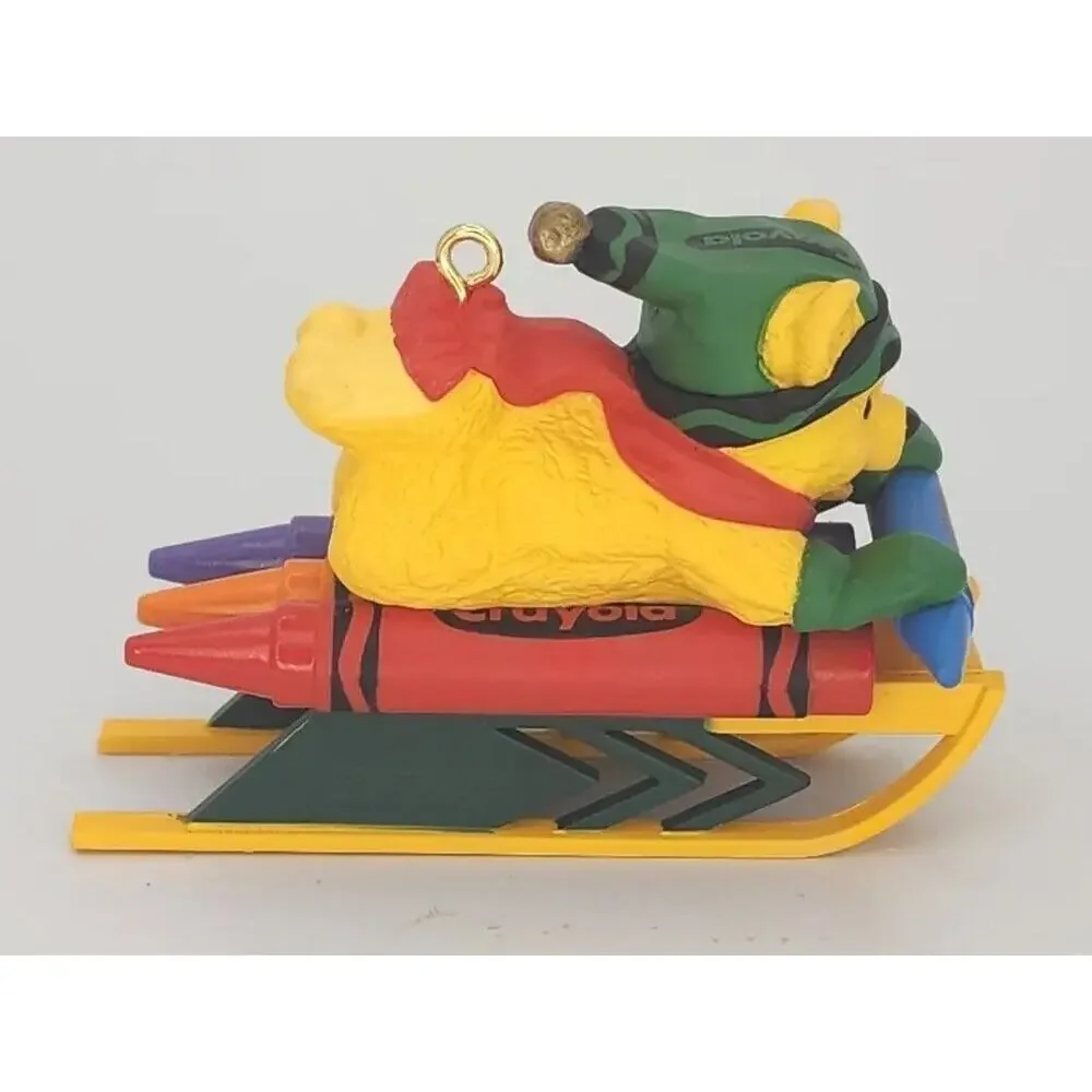1998 Hallmark‎ Keepsake Bright Sledding Colors Crayola Christmas Ornament U236